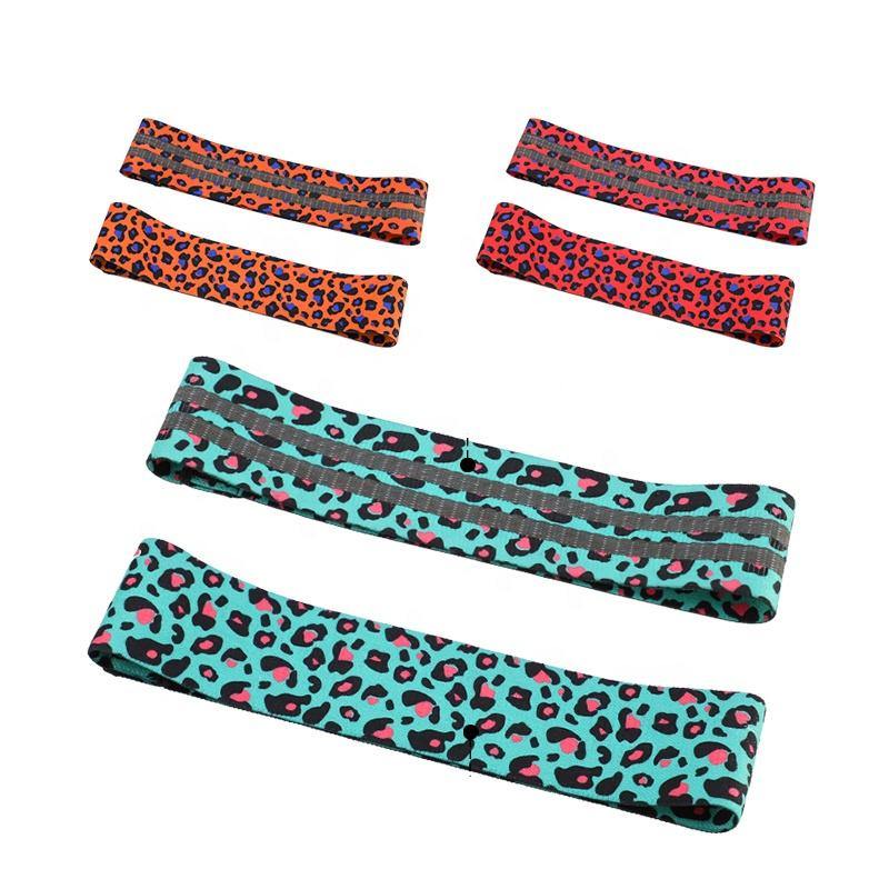 Leopard Fabric Workout Resistance Bands – She's A Beat Beauty